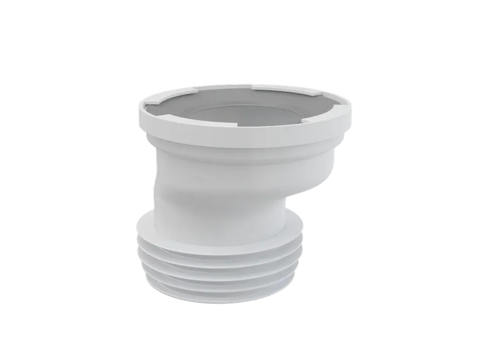 Dopojení k volně stojícímu WC, excentrické 20 mm, 110 mm, délka 125 mm, PP, bílé A991-20 Pouze Dnes