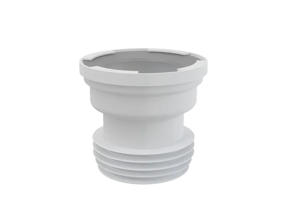 Rychlé Dodání Dopojení k volně stojícímu WC, přímé, 110 mm, délka 125 mm, PP, bílé A991