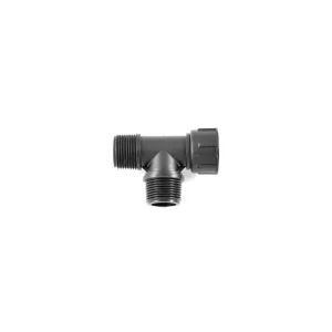 Nová Kolekce Plassim závitový plastový T kus 3/4"x1"x3/4" vnější/vnější/převlečná matka 7614.0DED