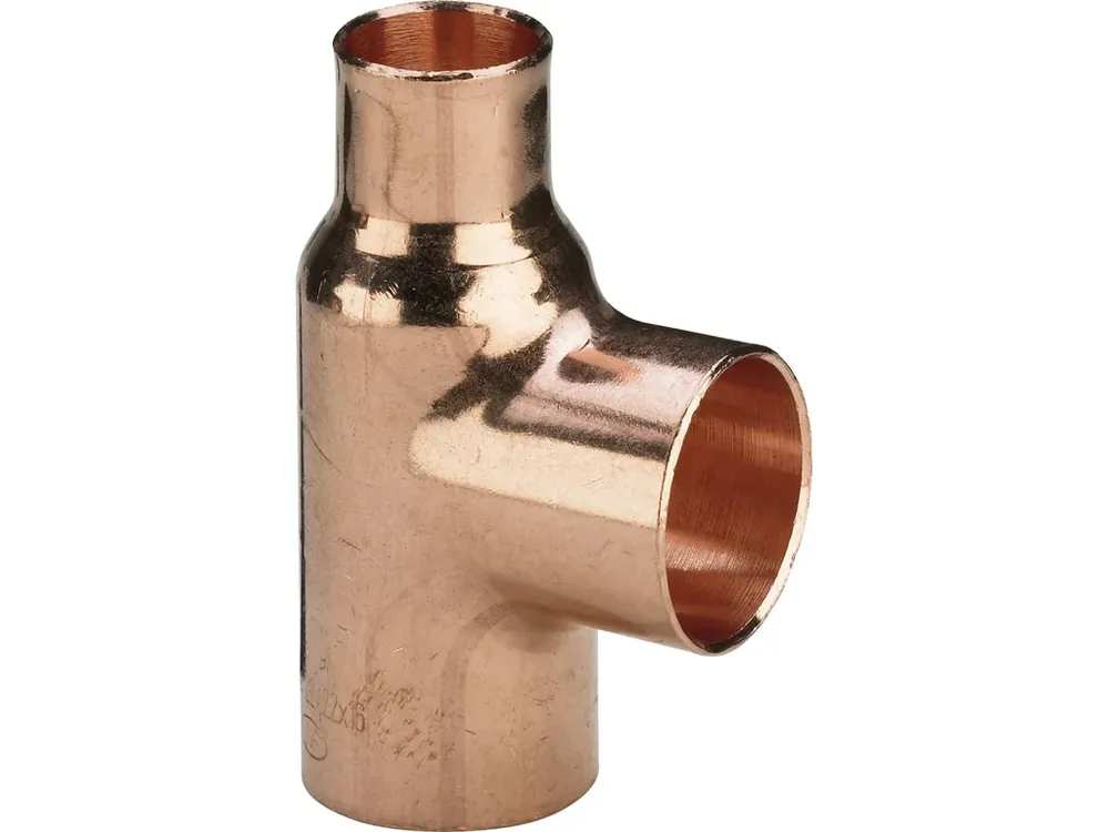 CU pájené T-kus redukovaný 18x22x18mm 95130, 104 689 Výprodej
