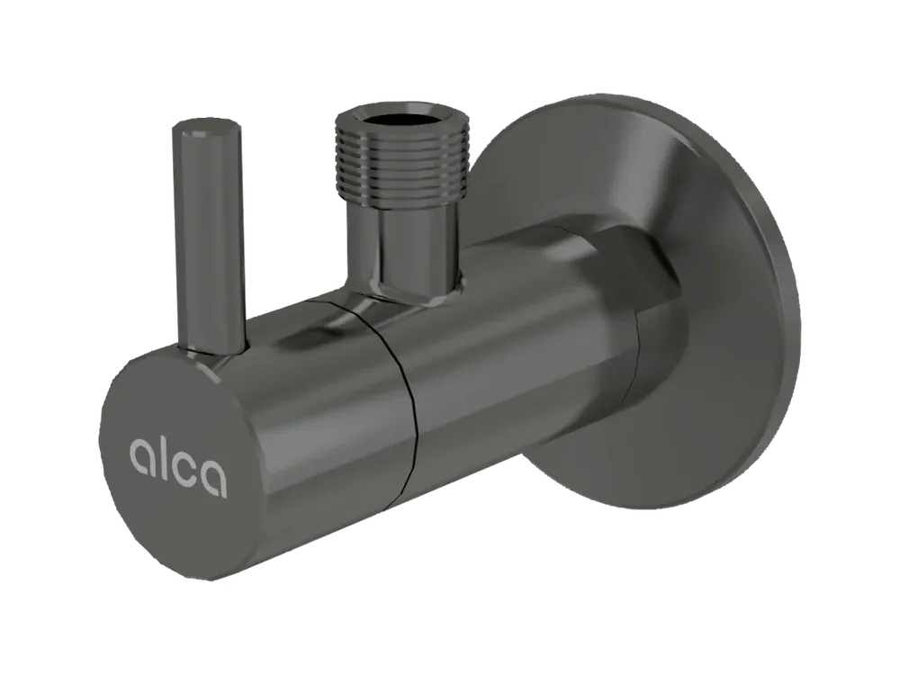 Ventil rohový s filtrem 1/2" × 3/8", kulatý, GUN METAL-lesk ARV001-GM-P Top Prodej