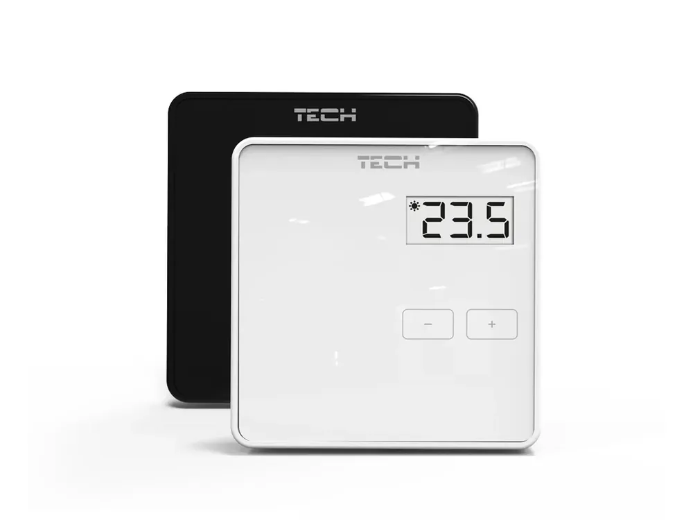 Vysoce Kvalitní Tech-controllers EU-R-9b Drátový pokojový termostat s RS komunikací (ON/OFF) k CS-L-9 (bílý) WG.11.0205