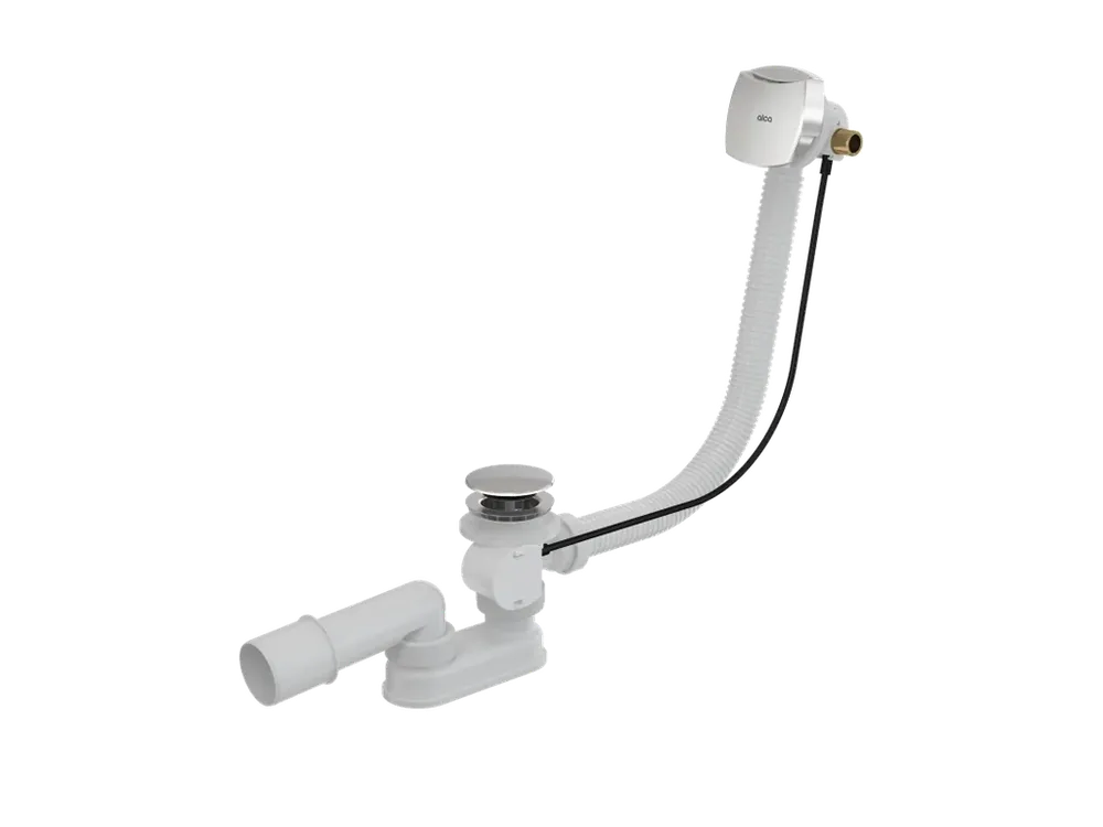 Sifon vanový automat s napouštěním přepadem, délka 120 cm, plast, chrom-lesk A564CRM1-120 Sezónní Sleva