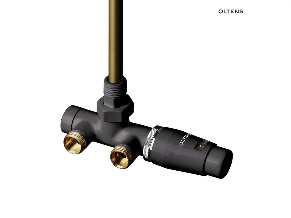 Must-Have Oltens Varmare Ventil jednootvorová termostatická sada pro radiátory levá grafitová 55905400