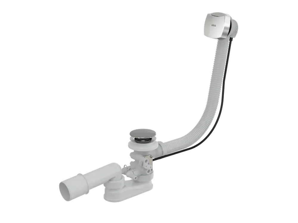Ověřený Sifon vanový pro hydromasážní vany, délka 57 cm, plast, chrom-lesk A566-112122-57