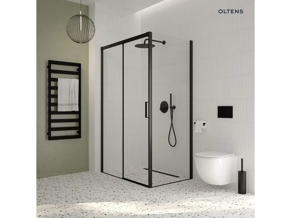 Oltens Benk koupelnový radiátor 115 x 50 cm, matné černé 55005300 Levný