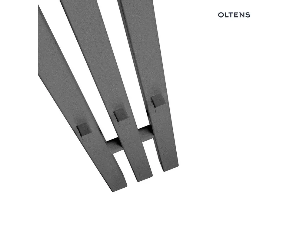Oltens Stang S (e) koupelnový radiátor 180x13 cm, elektrické, grafit 55124400 Pouze Dnes