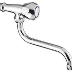 Akce Výtokový nástěnný ventil GB 09.810 CR s kulatým ramínkem 160 mm, chrom
