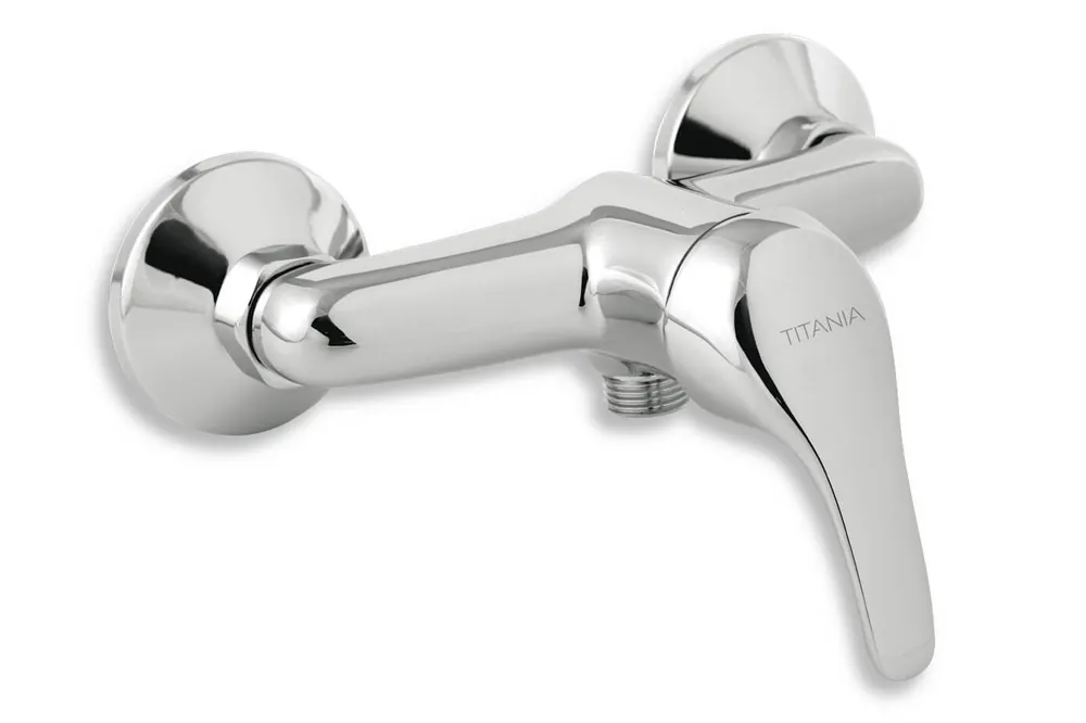 Nová Kolekce Sprchová nástěnná baterie 92061/1,0 Titania Iris 150 mm bez příslušenství, chrom