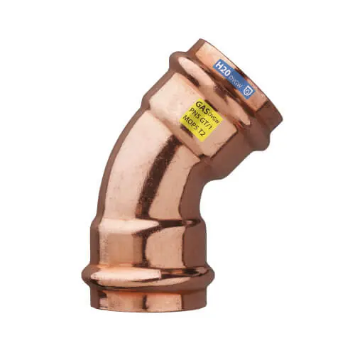 Časově Omezené FRABOPRESS Cu oblouk 45° 18 FxF 9041