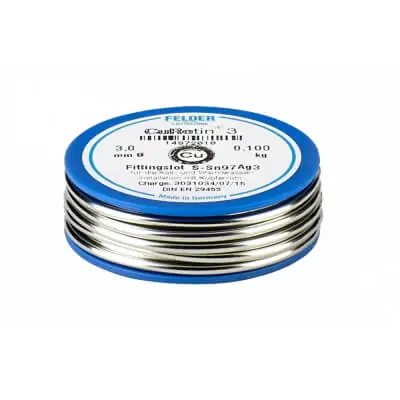 Výprodej Cu pájka S-Sn97Ag3, 3 mm, 100g