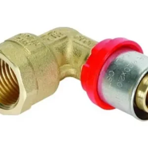 Lisovací koleno 16x1/2" vnitřní závit pro PEX Levný