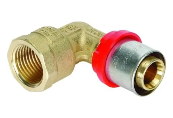 Lisovací koleno 16x1/2" vnitřní závit pro PEX Levný