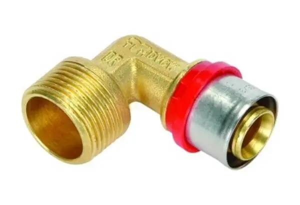Bezpečná Platba Lisovací koleno 16x1/2" vnější závit pro PEX