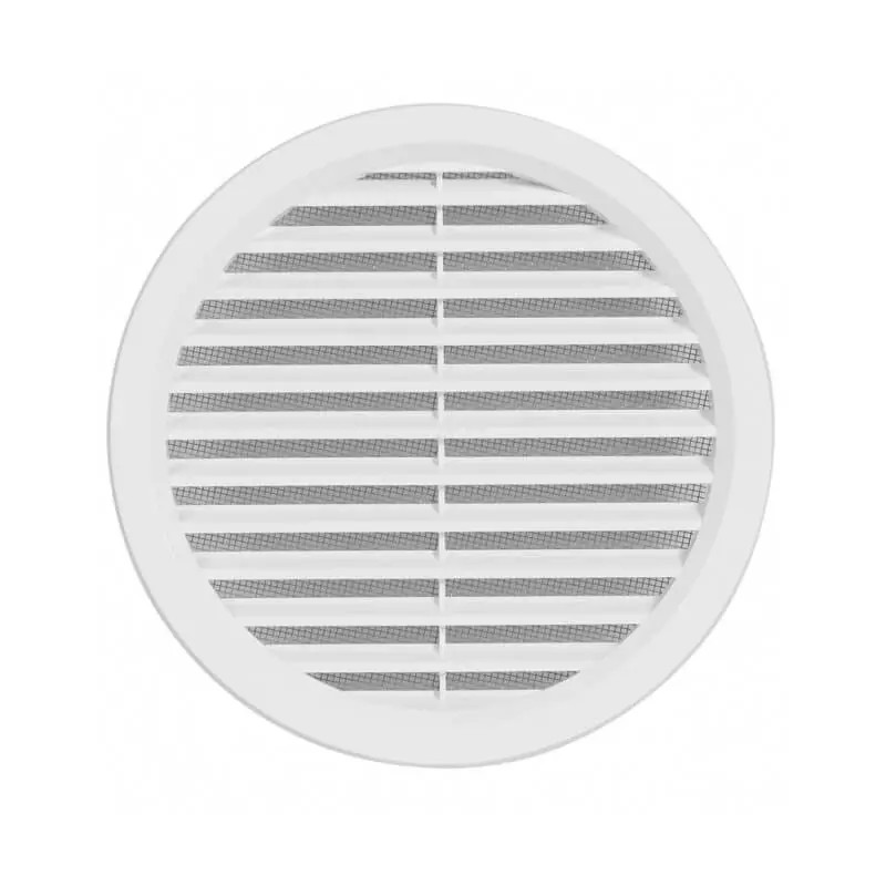 Značkový Mřížka větrací kruhová pr. 150 mm se síťovinou bílá 0401