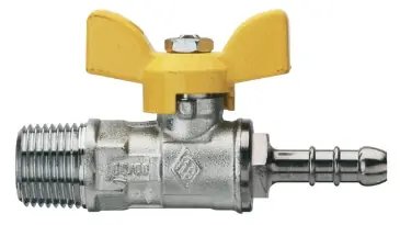 Bezpečná Platba 9081 3/8"X13 kohout závitový vzorkovací přímý pro plyn - DN 10 3/8" x 13mm