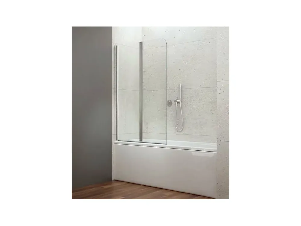 WILA vanová zástěna 900x1400mm skládací chrom čiré sklo Cenový Hit