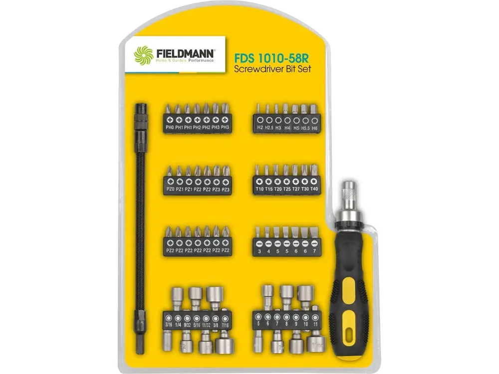 Fieldmann FDS 1010-58R Šroubovák+bity Cenový Hit