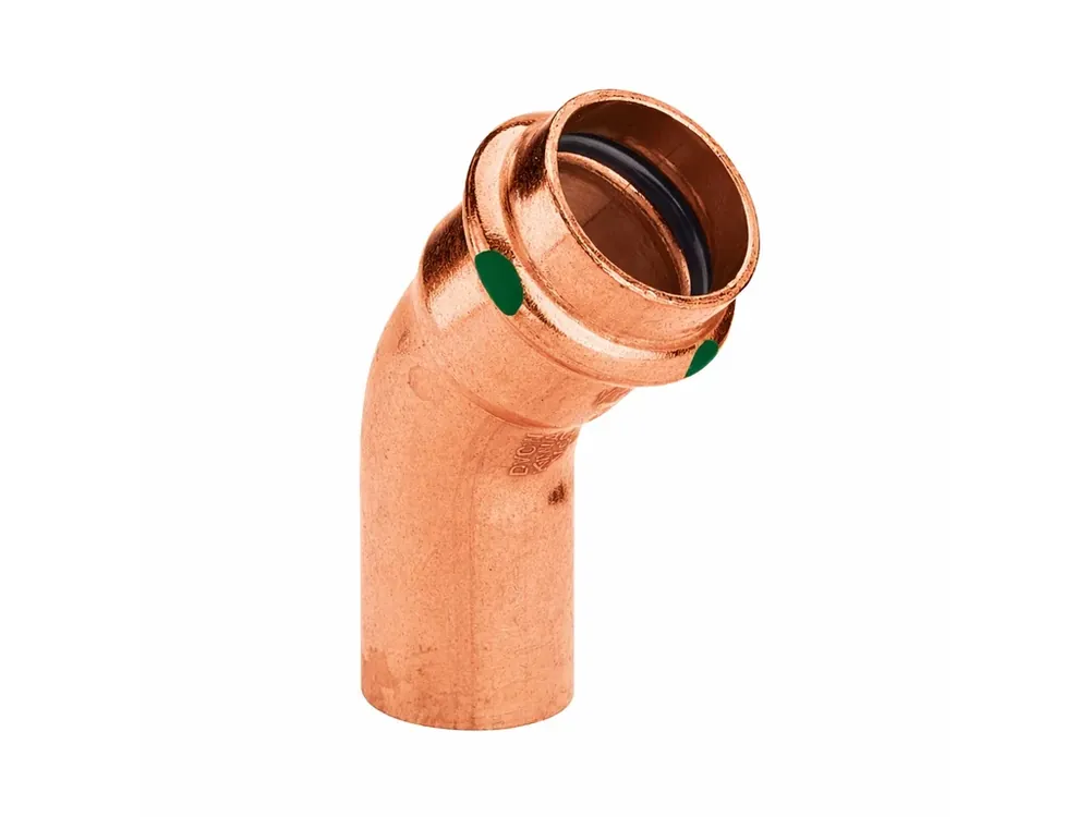 Vysoce Kvalitní Koleno CU lisovací MF 45° 15 mm Profipress - 292508