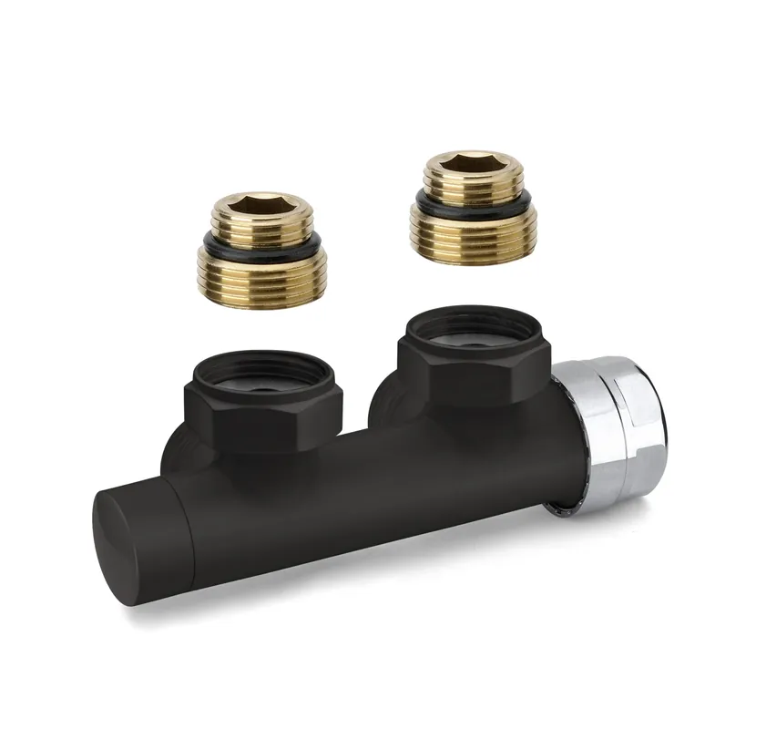 Přímo Od Výrobce APM termostatický H ventil 1/2" x 3/4" matná černá