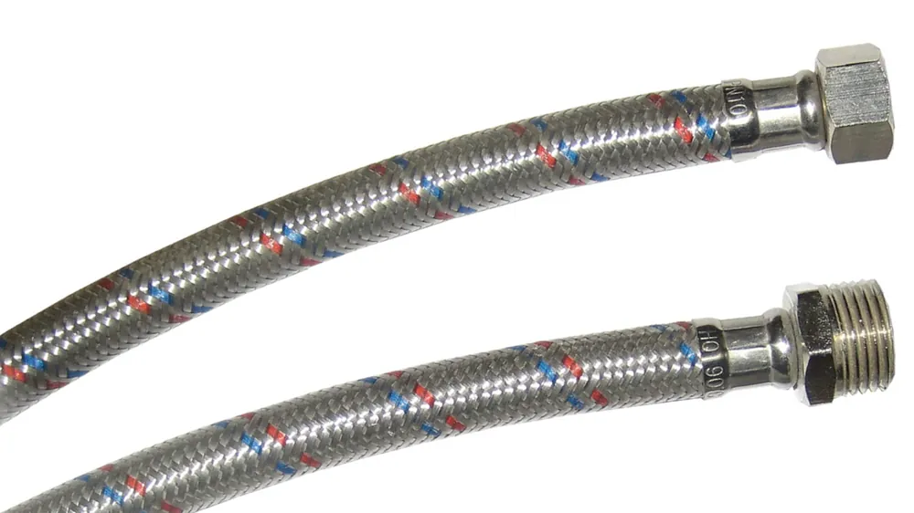 Opletená flexi hadička na vodu 1" PN10 vnitřní vnější závit Cenový Hit
