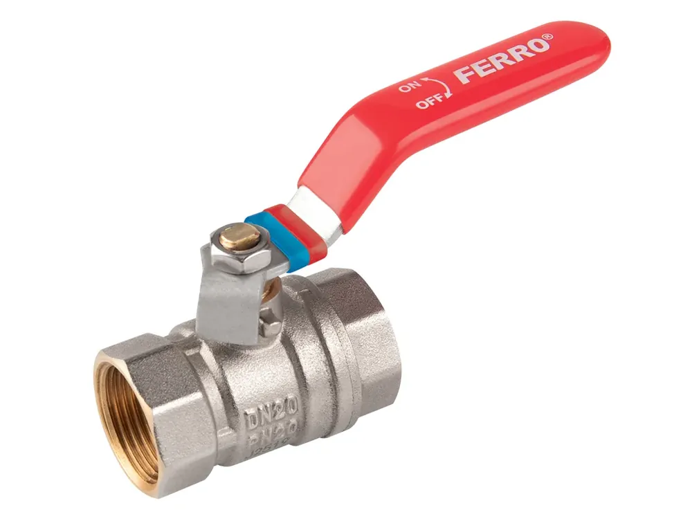 Kulový ventil 1/2" FF s pákou, FERRO (KFC1) Koupit Online