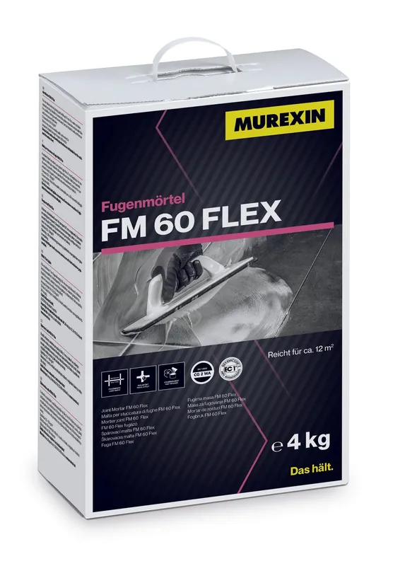 Sezónní Sleva MUREXIN FM 60 FLEX spárovací malta pro spáry 0,5-7 mm, 4 kg, nussbraun