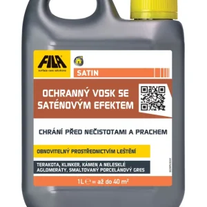 Akce FILA SATIN ochranný vosk se saténovým efektem 1 l, mléčně bílá