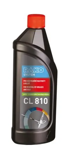 Vrácení Zdarma RAKO SYSTEM CL 810 čisticí prostředek pro odstranění mastnoty a olejů 750 ml, bezbarvá