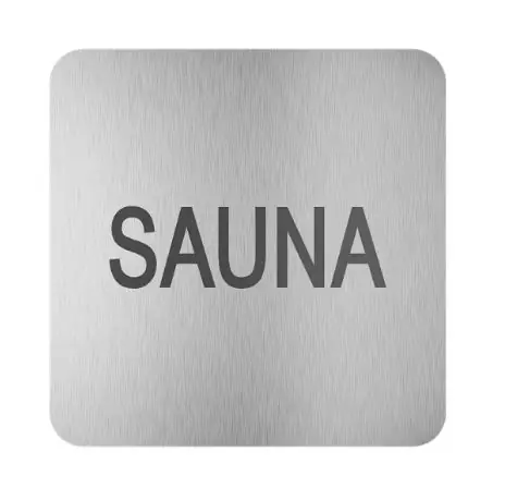 Cenově Výhodný SANELA piktogram Sauna, nerez ocel