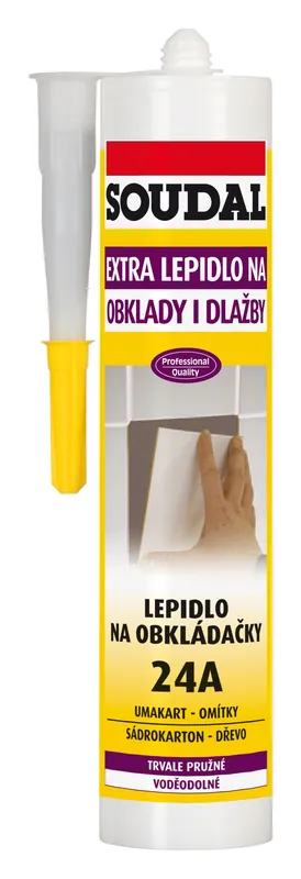 Akční Nabídka SOUDAL 24A lepidlo na obkládačky 300 ml, světle šedá