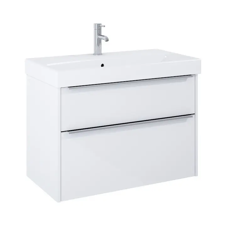 Akční Nabídka JIKA PURE skříňka s umyvadlem 80x44x54 cm, 2 zásuvky, lesklá bílá