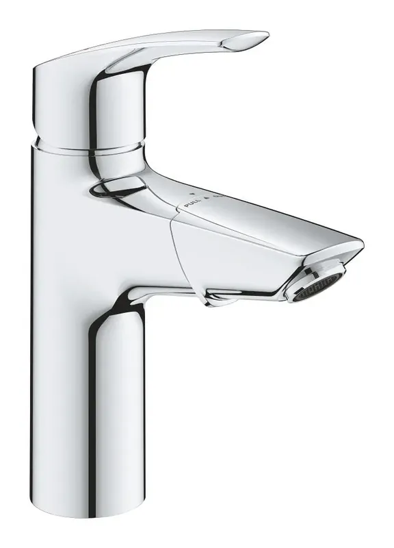 Originální GROHE EUROSMART umyvadlová stojánková baterie, s vytahovací sprškou a odtokovou soupravou, chrom