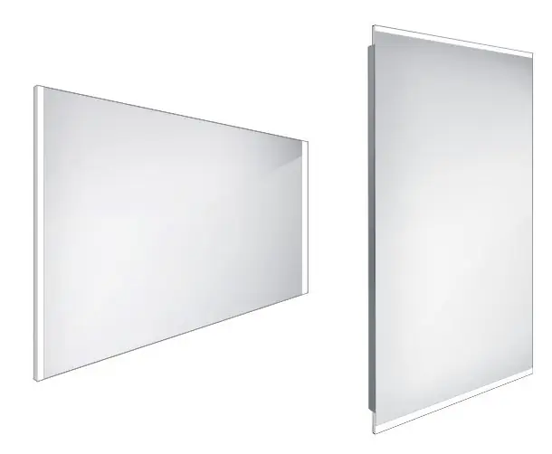 NIMCO ZP 11000 zrcadlo 100x70 cm, reverzibilní, s osvětlením Cenově Výhodný