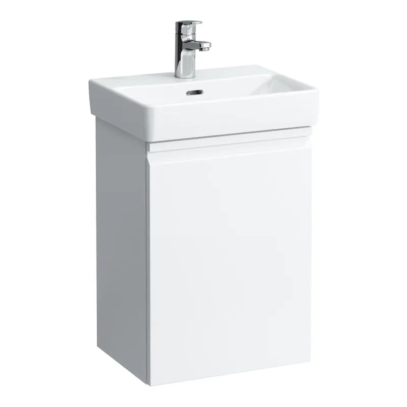 LAUFEN PRO S skříňka pod umývátko 41,5x32,1x58 cm, 1 dvířka, panty vlevo, lesklá bílá Nová Kolekce