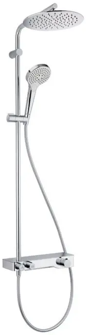 CONCEPT 200 sprchový set s termostatickou baterií, horní sprcha, ruční sprcha se 3 proudy, tyč, hadice, chrom Horká Nabídka
