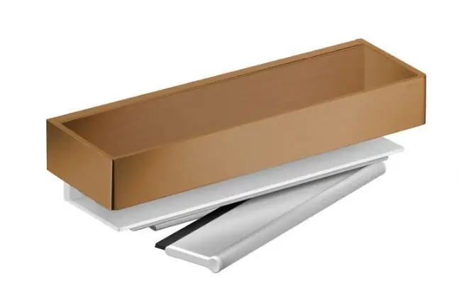 Bezpečná Platba KEUCO EDITION 11 police 300 mm, se stěrkou, nástěnná, stříbrně eloxovaný hliník/kartáčovaný bronz