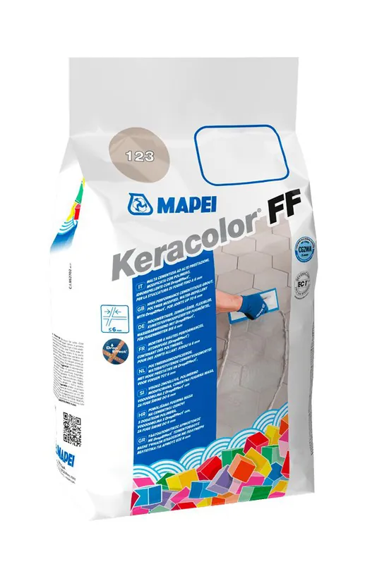 Rychlé Dodání MAPEI KERACOLOR FF cementová spárovací hmota pro spáry 2-6 mm, 5 kg, karamelová
