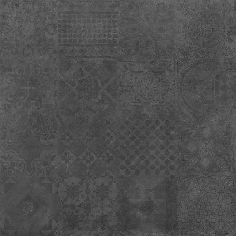 ABITARE ICON dekor 60x60 cm, mat, black Značkový