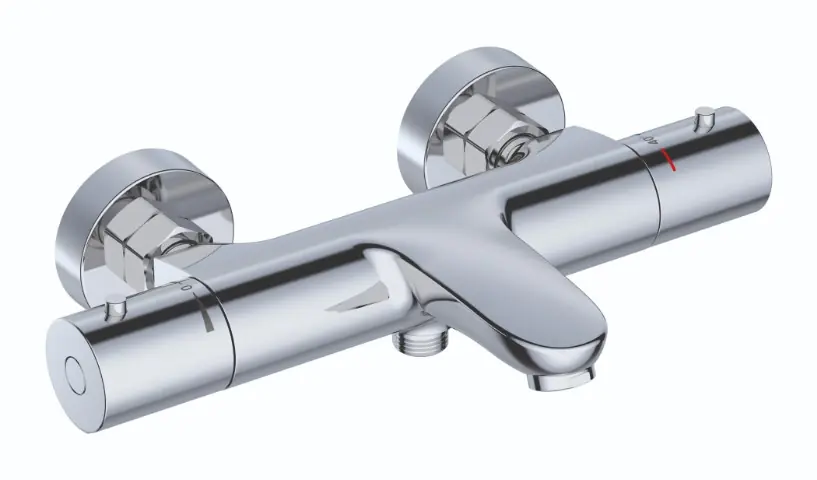Časově Omezené CONCEPT 100 vanová nástěnná termostatická baterie, s přepínačem, chrom
