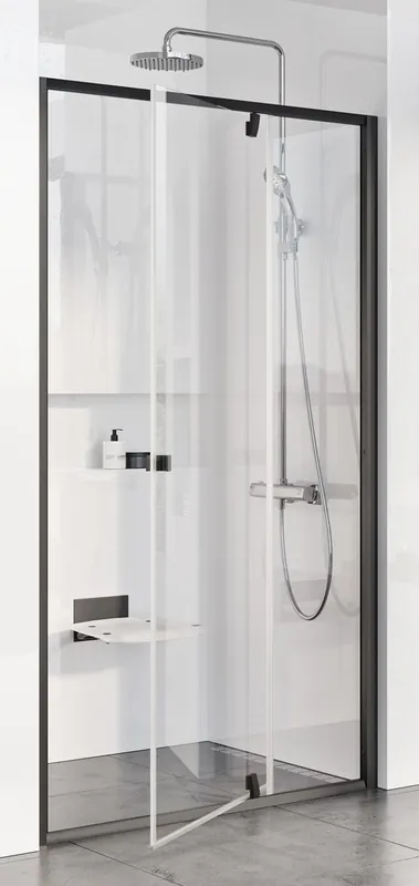 RAVAK PIVOT PDOP2-120 sprchové dveře 120x190 cm, pivotové, black/sklo transparent Výprodej