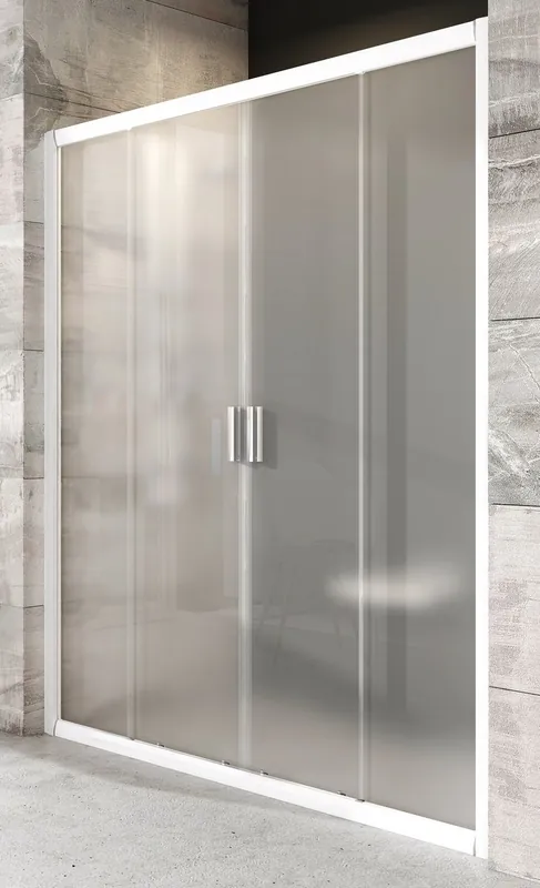 Poslední Šance RAVAK BLIX BLDP4 150 sprchové dveře 150x190 cm, posuvné, bílá/sklo grape