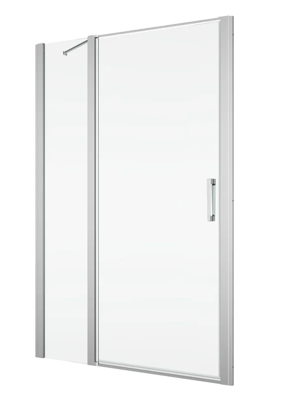 RONAL DIVERA D22T13 sprchové dveře 120x200 cm, vstup 530 mm, lítací, aluchrom/čiré sklo Autentický