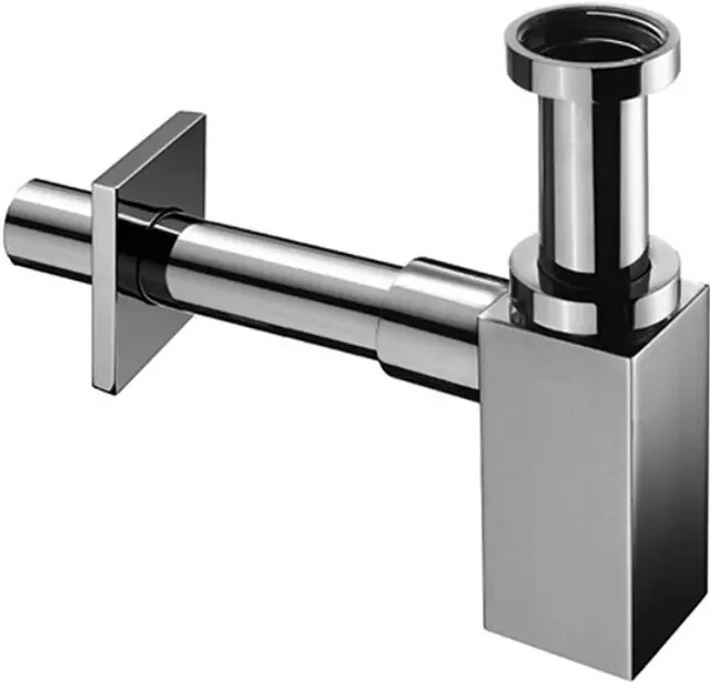 SCHELL QUAD designový sifon k umyvadlu DN32, s převlečnou maticí 5/4, chrom Pouze Dnes