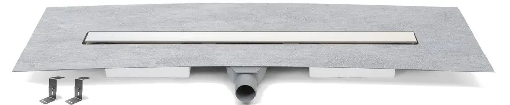 Koupit Online CHUDĚJ AQUARIUS sprchový žlab 700 mm, do prostoru, otočný odtok DN 50, rošt pro vložení dlažby, alu/nerez ocel
