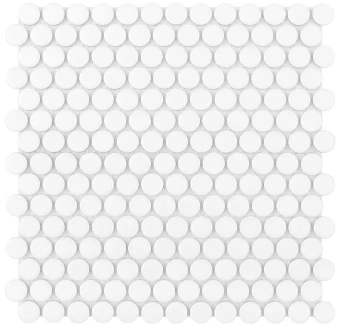 Finální Výprodej DUNIN PENNY & TWIG mozaika 27,2x27,4(pr.1,9)cm, mat, white