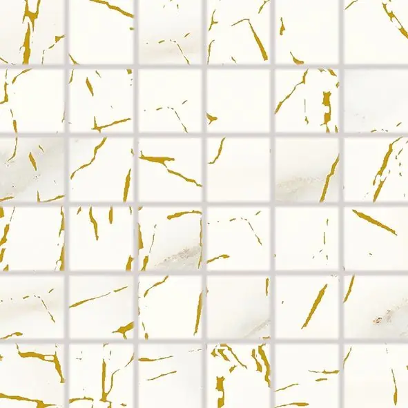 Nejlepší Cena RAKO CAVA mozaika 30x30(5x5) cm, lepená na síti, mat, zlatá