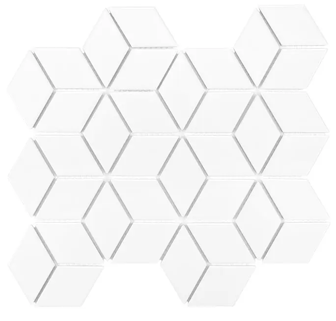 DUNIN ROMBIC mozaika 30,7x26,8(4,8x8)cm, lesk, white Výhodná Nabídka