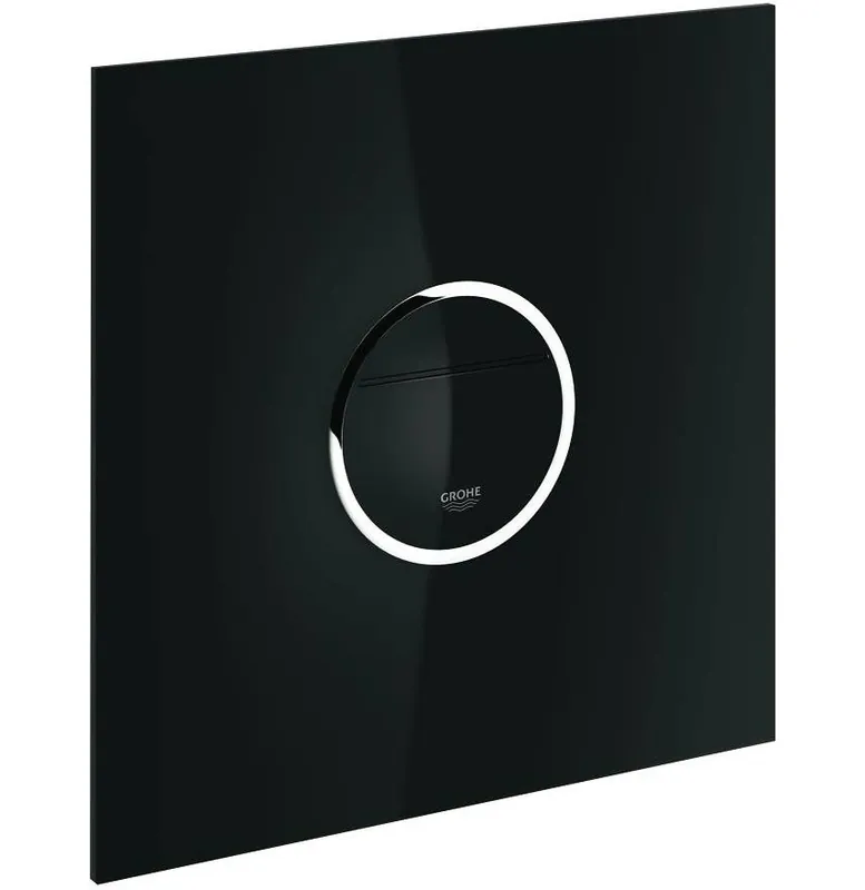 GROHE VERIS LIGHT ovládací tlačítko pro dvě splachování, senzorové, s podsvícením, napájení ze sítě, sklo, velvet black-černá/chrom Akční Cena