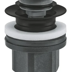 Akční Nabídka GROHE umyvadlová výpust, click-clack, s přepadem, matte black